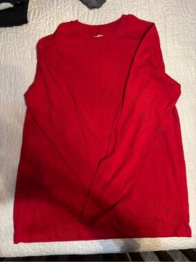 Goodfellow & Co Red Long Sleeve Tee